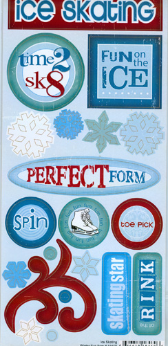 Stamping Station - Ice Skating Sticker